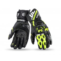 GUANTES SEVENTY DEGREES RACING R12 NEGRO+FLUOR