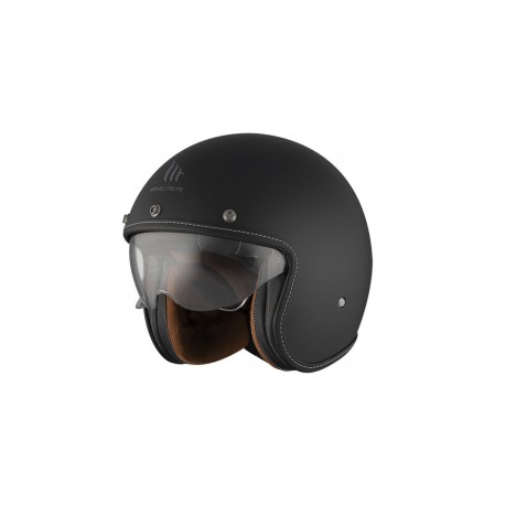 CASCO MT LE MANS 2SV SOLID A1 NEGRO MATE